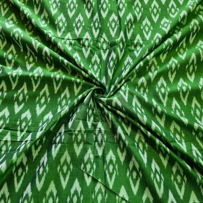 Premium Mercerised Ikat Fabric for Elegant Creations - Image 1