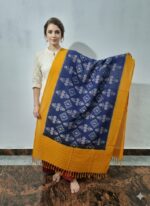 Pure Cotton Pochampally Dupatta handwoven