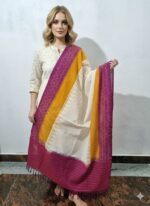 Pure Cotton Pochampally Dupatta handwoven - Image 2