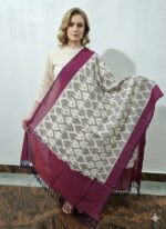 Pure Cotton Pochampally Dupatta handwoven