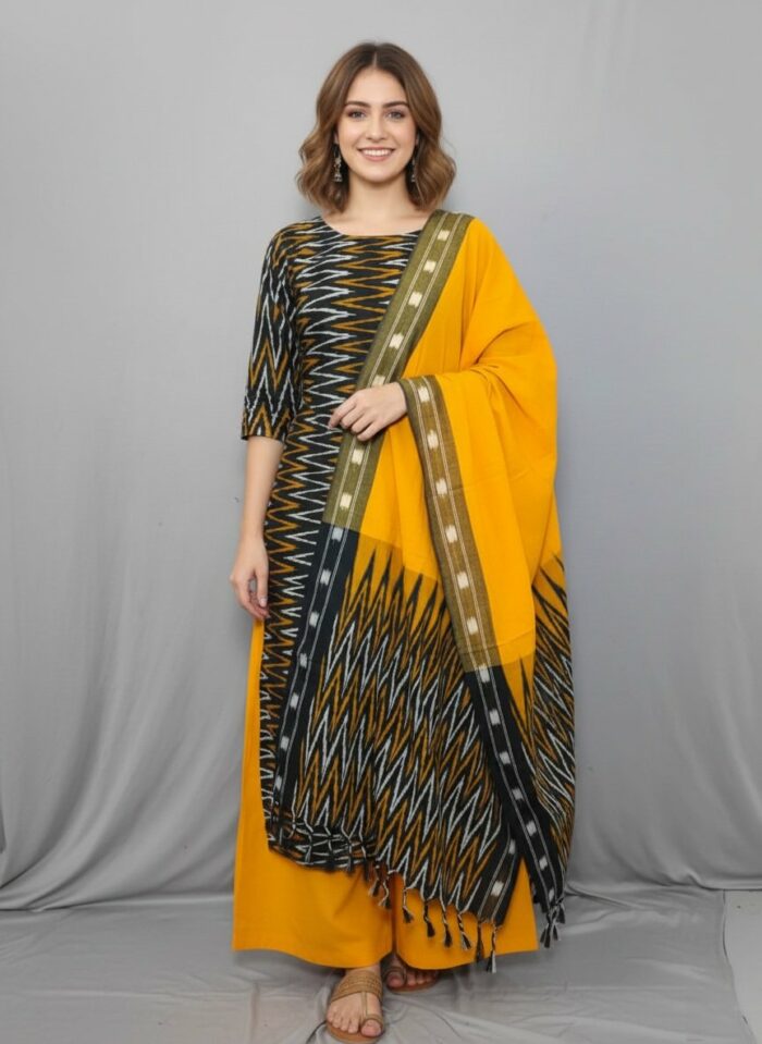 Pochamaplly Cotton Suits for Women - Stylish & Comfortable unstitched - Image 1
