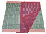 kat Mercerised Cotton pochampally Saree with Matching Blouse - Image 3