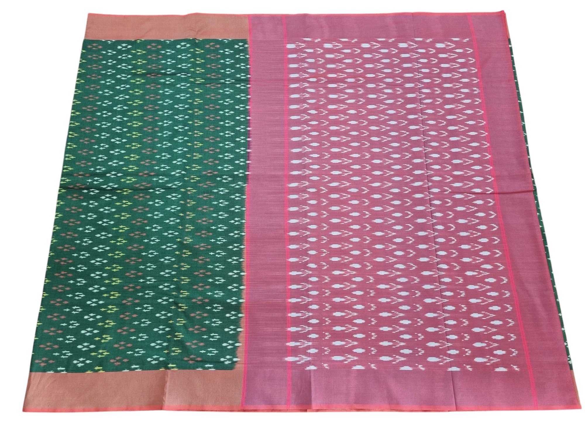 2025/09/1000386867.jpg kat Mercerised Cotton pochampally Saree with Matching Blouse - Image 1
