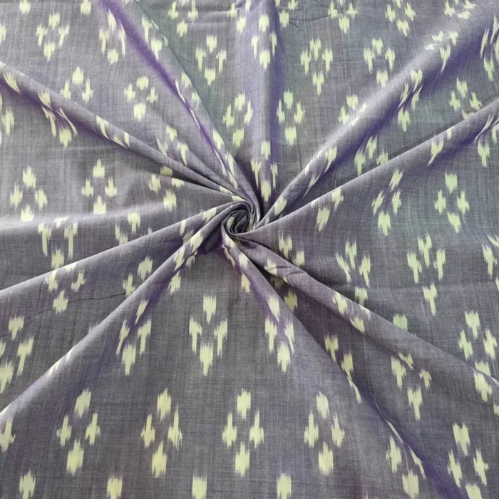 Premium Mercerised Ikat Fabric for Elegant Creations - Image 1