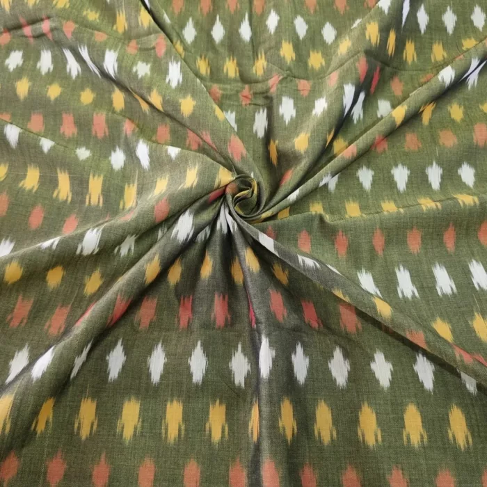 Premium Mercerised Ikat Fabric for Elegant Creations - Image 1