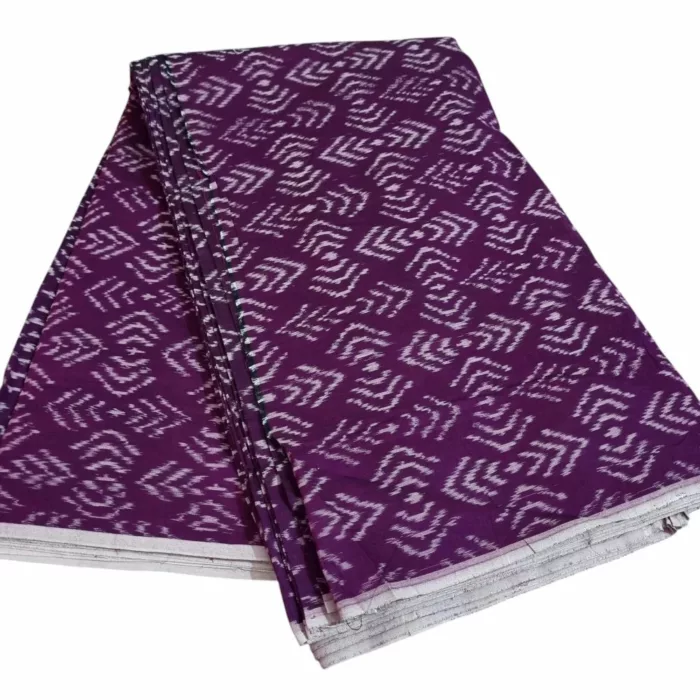 Premium Mercerised Ikat Fabric for Elegant Creations - Image 3