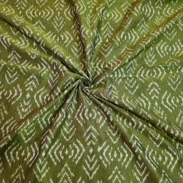 Premium Mercerised Ikat Fabric for Elegant Creations - Image 1