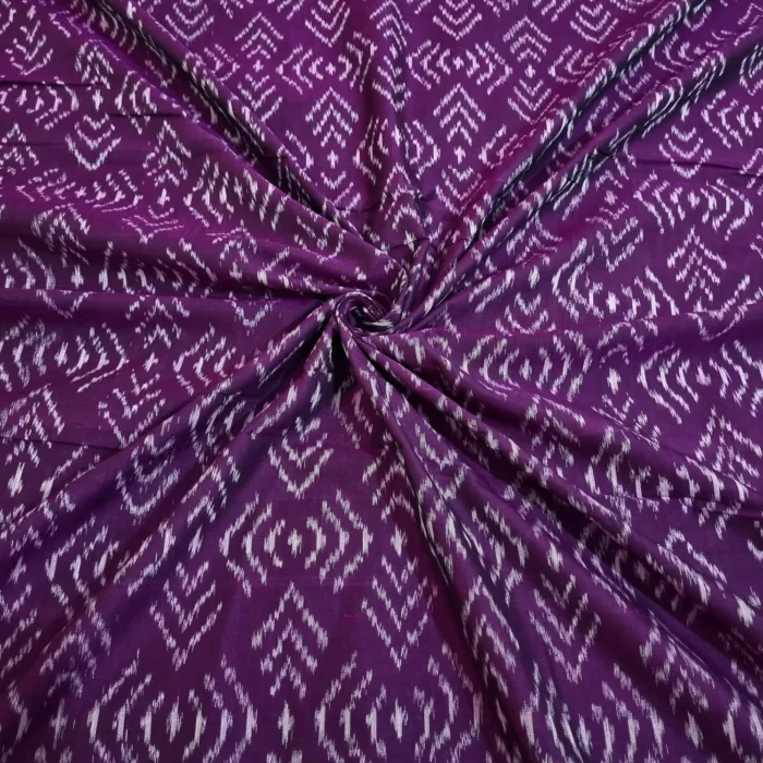 Premium Mercerised Ikat Fabric for Elegant Creations - Image 1