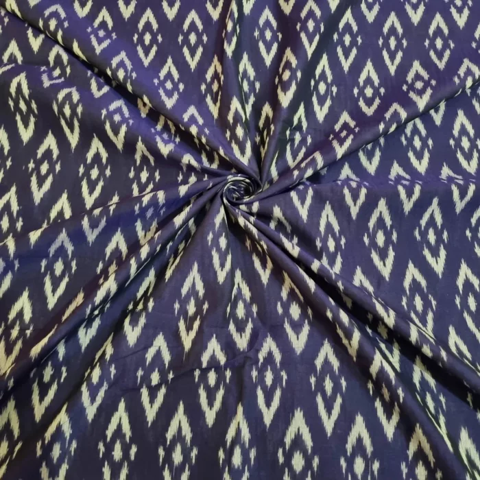 Premium Mercerised Ikat Fabric for Elegant Creations - Image 1