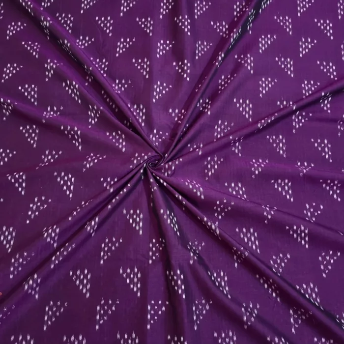 Premium Mercerised Ikat Fabric for Elegant Creations - Image 1