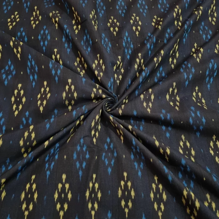 Premium Mercerised Ikat Fabric for Elegant Creations - Image 1
