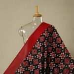 Premium Telia Fabric β Black & Red