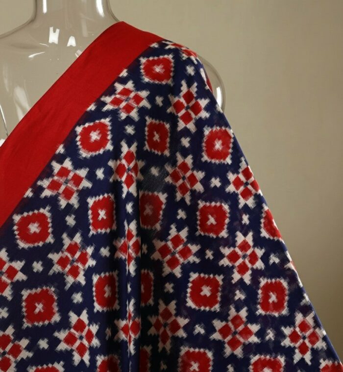 Premium Telia Fabric – Blue & Red - Image 2