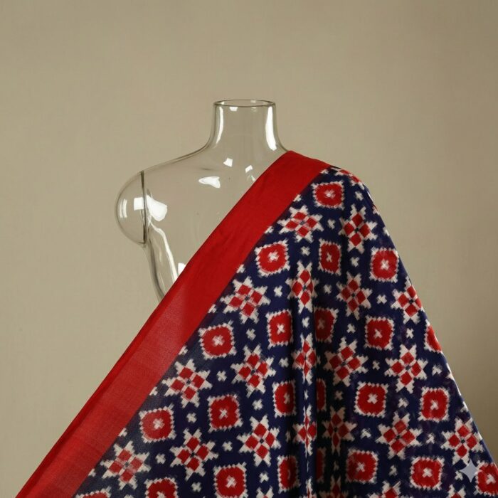 Premium Telia Fabric – Blue & Red - Image 1