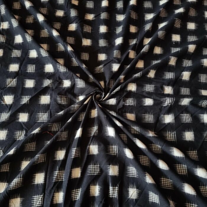Handwoven Double Ikat Fabric – Premium Cotton - Image 1