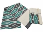 Authentic Pochampally Ikat Bedsheet – King Size 9x7 ft with 2 Pillow Covers | Handwoven - Image 3