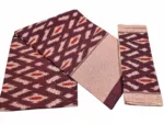 Authentic Pochampally Ikat Bedsheet – King Size 9x7 ft with 2 Pillow Covers | Handwoven - Image 3
