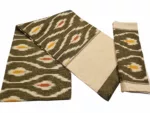 Authentic Pochampally Ikat Bedsheet – King Size 9x7 ft with 2 Pillow Covers | Handwoven - Image 3