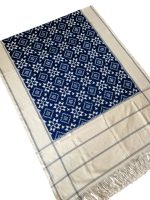 Pochampally Double Ikat Telia Dupatta - Image 2