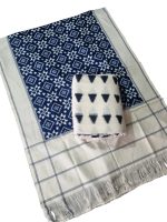 Telia Ikat Dress Set with Telia Dupatta | 2.5 Meter Mercerised Cotton Fabric | Handloom Weaves