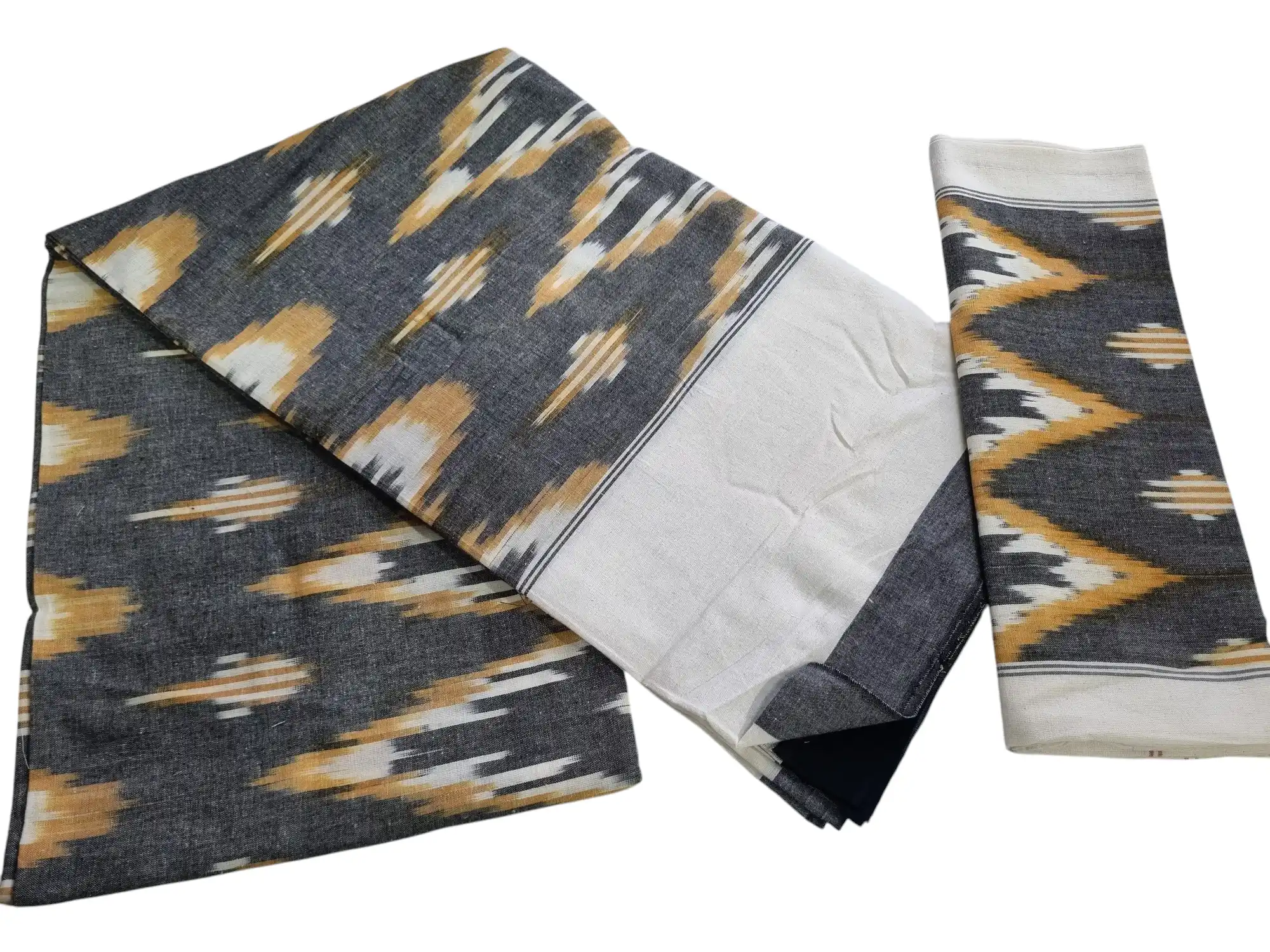 2026/02/1000510822.webp Authentic Pochampally Ikat Bedsheet – King Size 9x7 ft with 2 Pillow Covers | Handwoven - Image 1