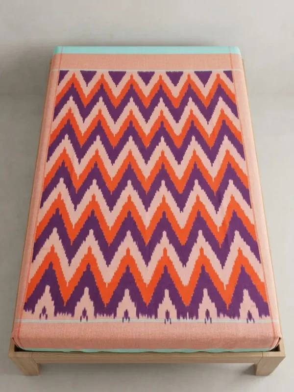 Handloom Bedsheet Single Cot 5 by 7 Feets