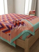 Handloom Bedsheet Single Cot 5 by 7 Feets - Image 3
