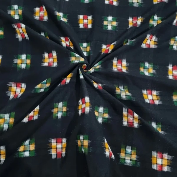 Handwoven Double Ikat Fabric – Premium Cotton