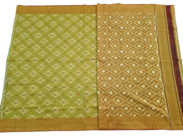Ikat Cotton Saree – Premium Mercerized Cotton Elegance