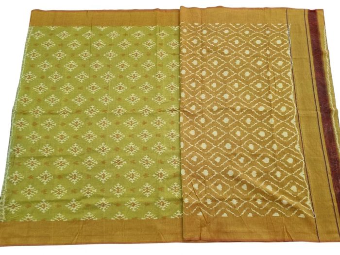 Ikat Cotton Saree – Premium Mercerized Cotton Elegance