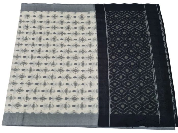 Ikat Cotton Saree – Premium Mercerized Cotton Elegance