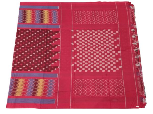Ikat Cotton Saree – Premium Mercerized Cotton Elegance