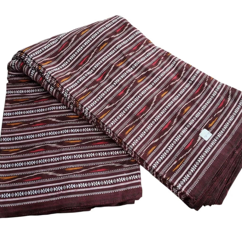 wp-17755518655478238975765473625327.webp Premium Cotton Ikat Stripe Fabric - Image 1