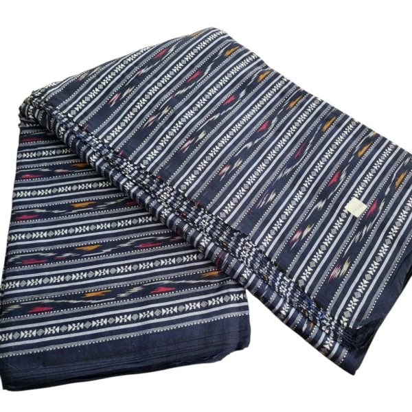 Premium Cotton Ikat Stripe Fabric