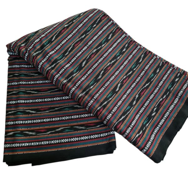 Premium Cotton Ikat Stripe Fabric