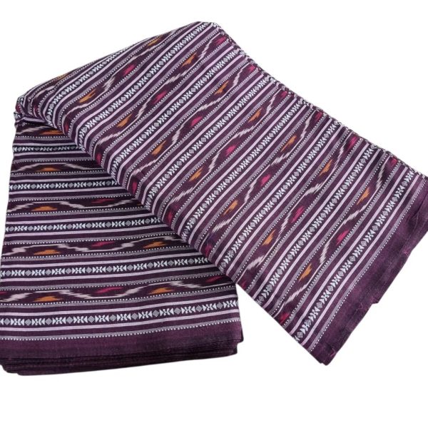Premium Cotton Ikat Stripe Fabric