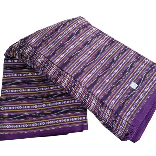 Premium Cotton Ikat Stripe Fabric