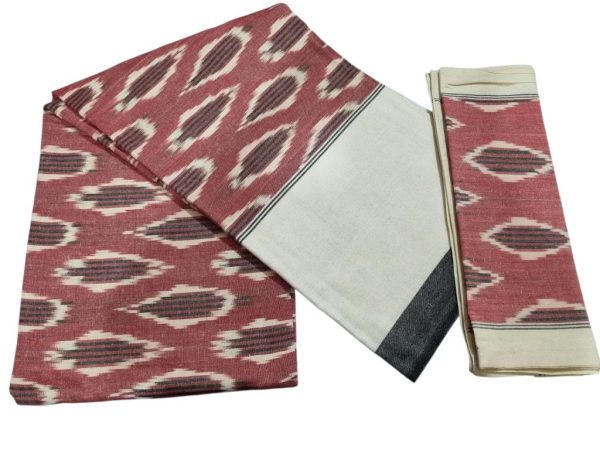 Handmade Ikat King Size Bedsheet – Pure Cotton 2/20 Thick Count | 9x7 Feet Pochampally Tie Dye Bed Sheet